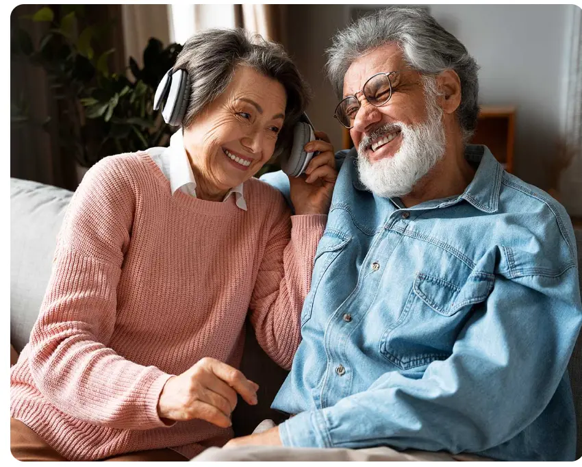 ZenCortex Elderly couple enjoying clear sound